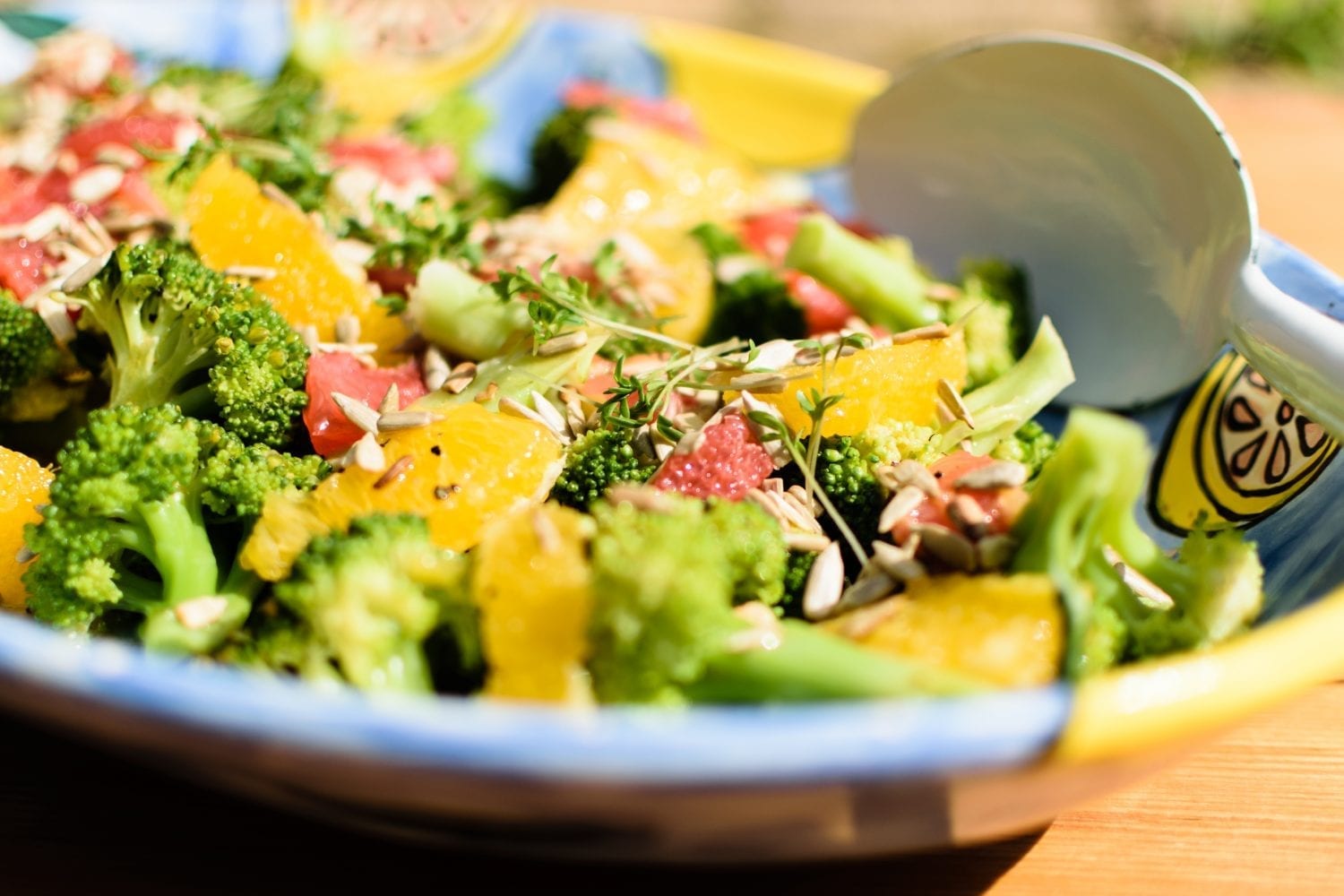 Uitgelichte afbeelding voor "Broccolisalade met sinaasappeldressing"