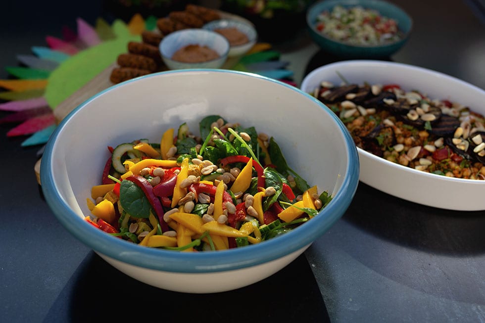 Uitgelichte afbeelding voor "Caribische tofu-salade"