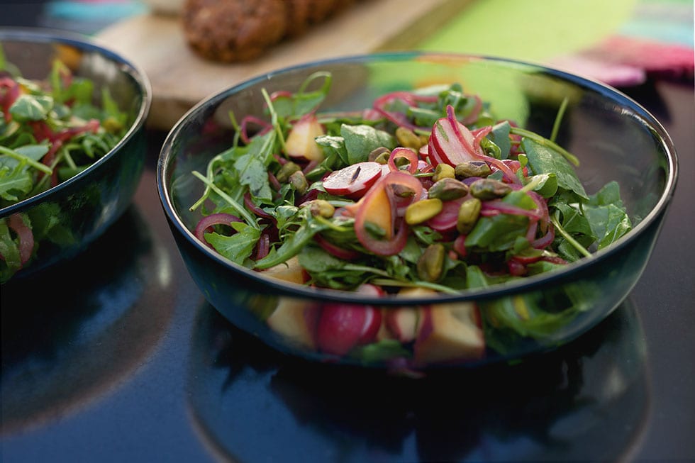 Uitgelichte afbeelding voor "Nectarinesalade met pistachenootjes"